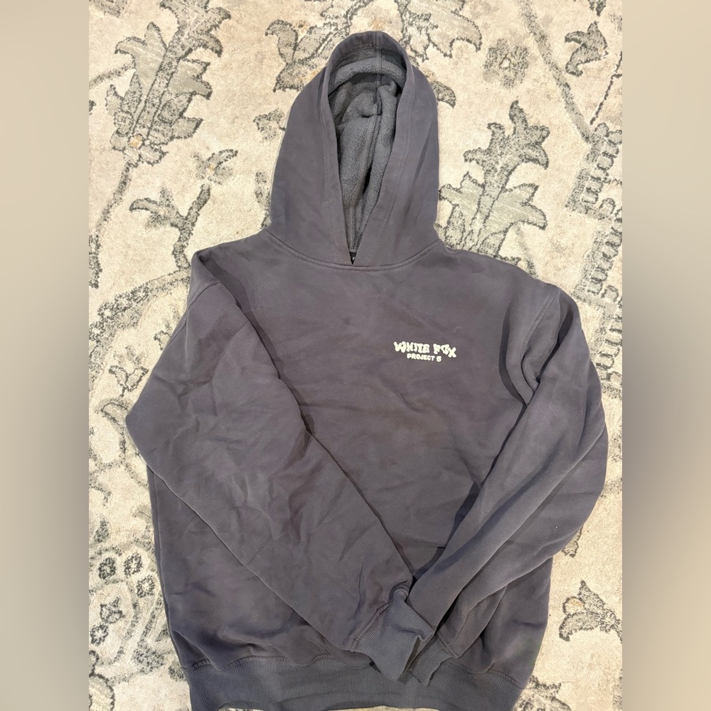 White fox Gray Hoodie